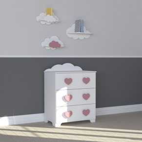 Bambino Casa Cuori Grandi Felici Rosa - Скрин Розов